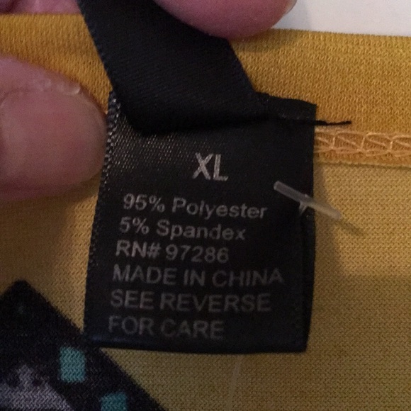 Mustard yellow tribal print dress - Picture 4 of 5